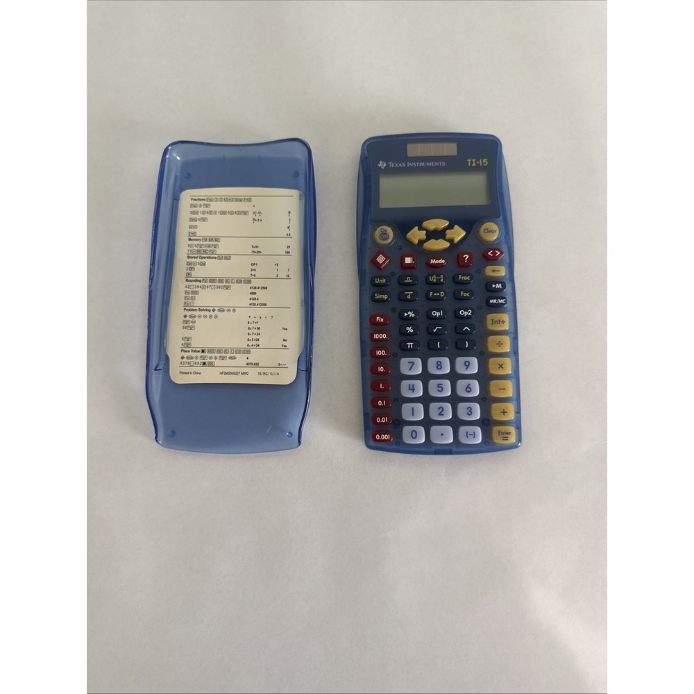 Texas Instruments TI-15 Scientific Calculator Works‎ GREAT